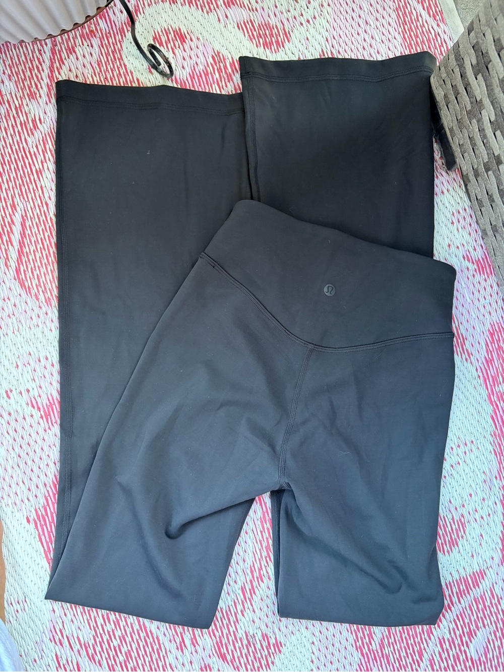lululemon athletica Black Wide-Leg Yoga Pants